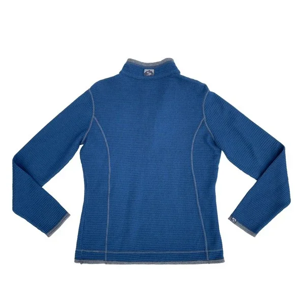 Storm Creek Women’s Blue Size M 1/2 Zipped Pull Over Sweater Cotton Blend Warm - Picture 2 of 8